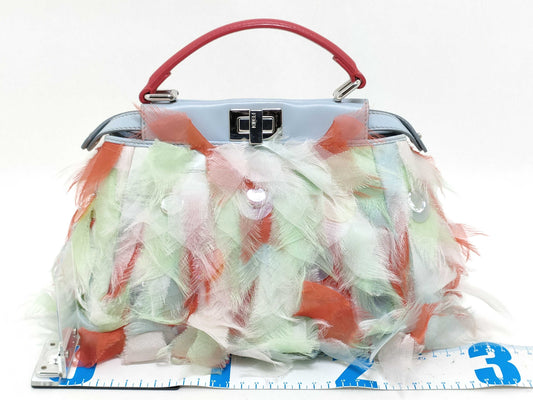 FENDI NetFendi Feather Peekaboo Handbag
