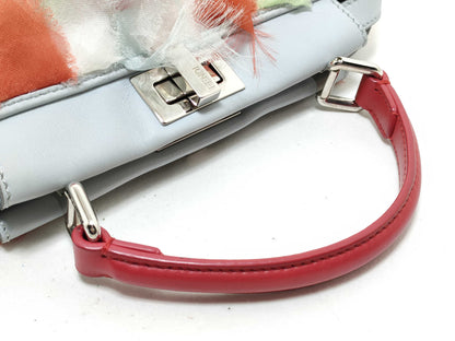 FENDI NetFendi Feather Peekaboo Handbag