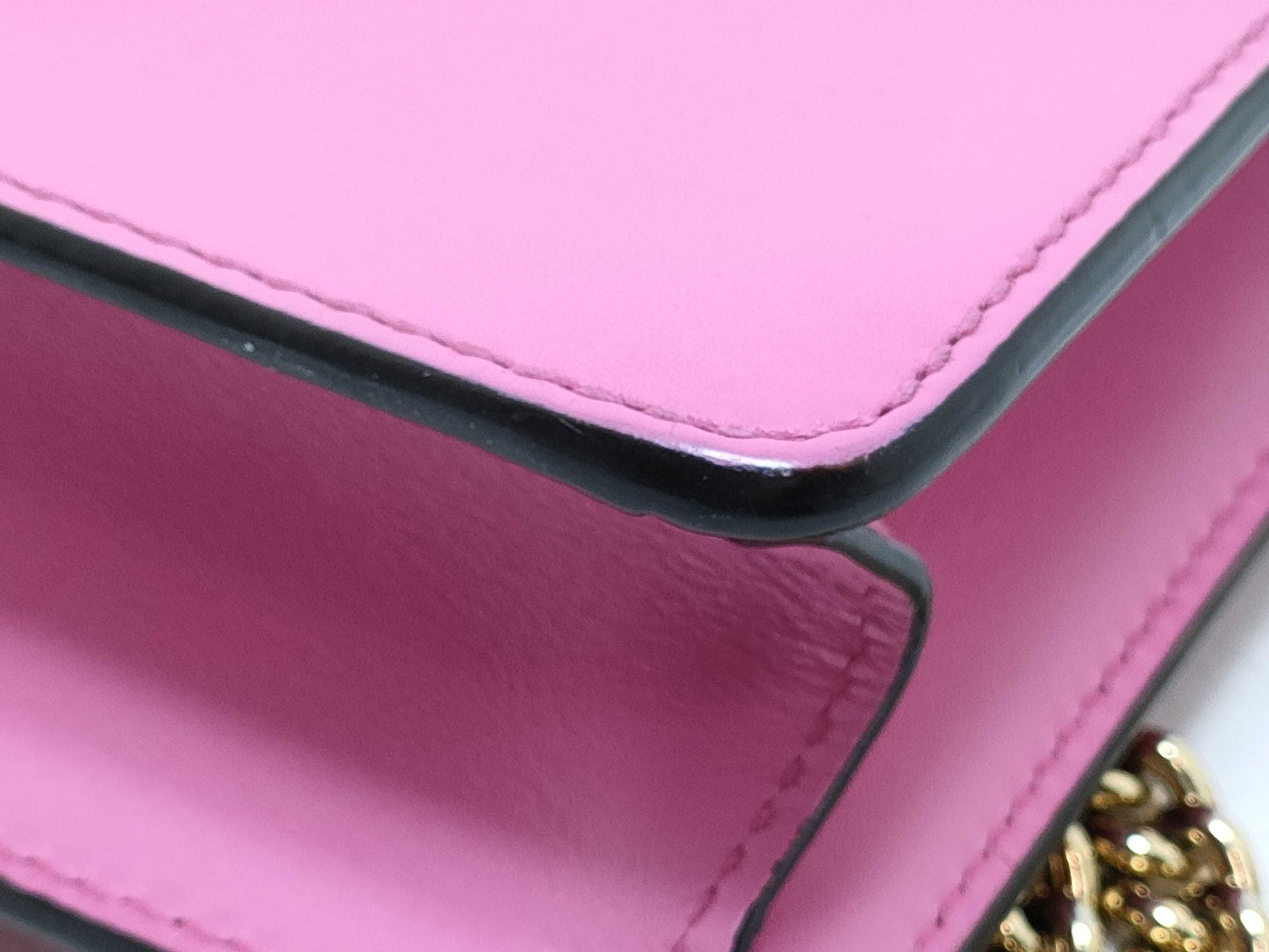 GUCCI GUCCI GUCCI Sylvie Shoulder Bag Leather Pink Shoulder Bag