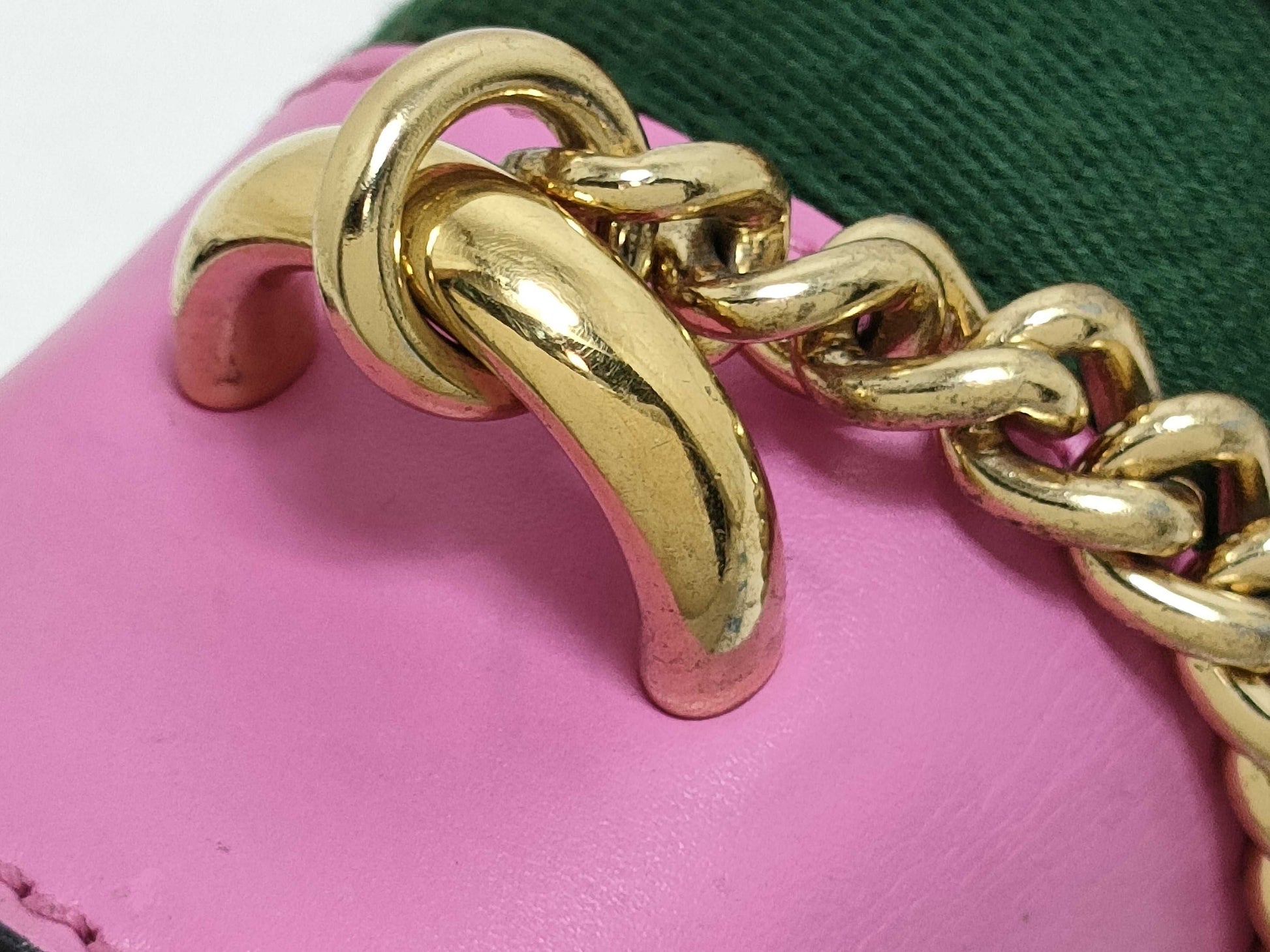 GUCCI GUCCI GUCCI Sylvie Shoulder Bag Leather Pink Shoulder Bag