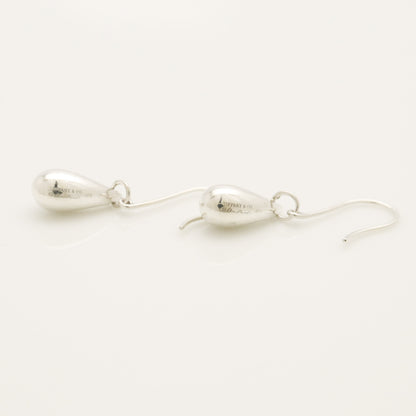 Tiffany & Co. Teardrop Earrings, 925 Sterling Silver, 3.53g