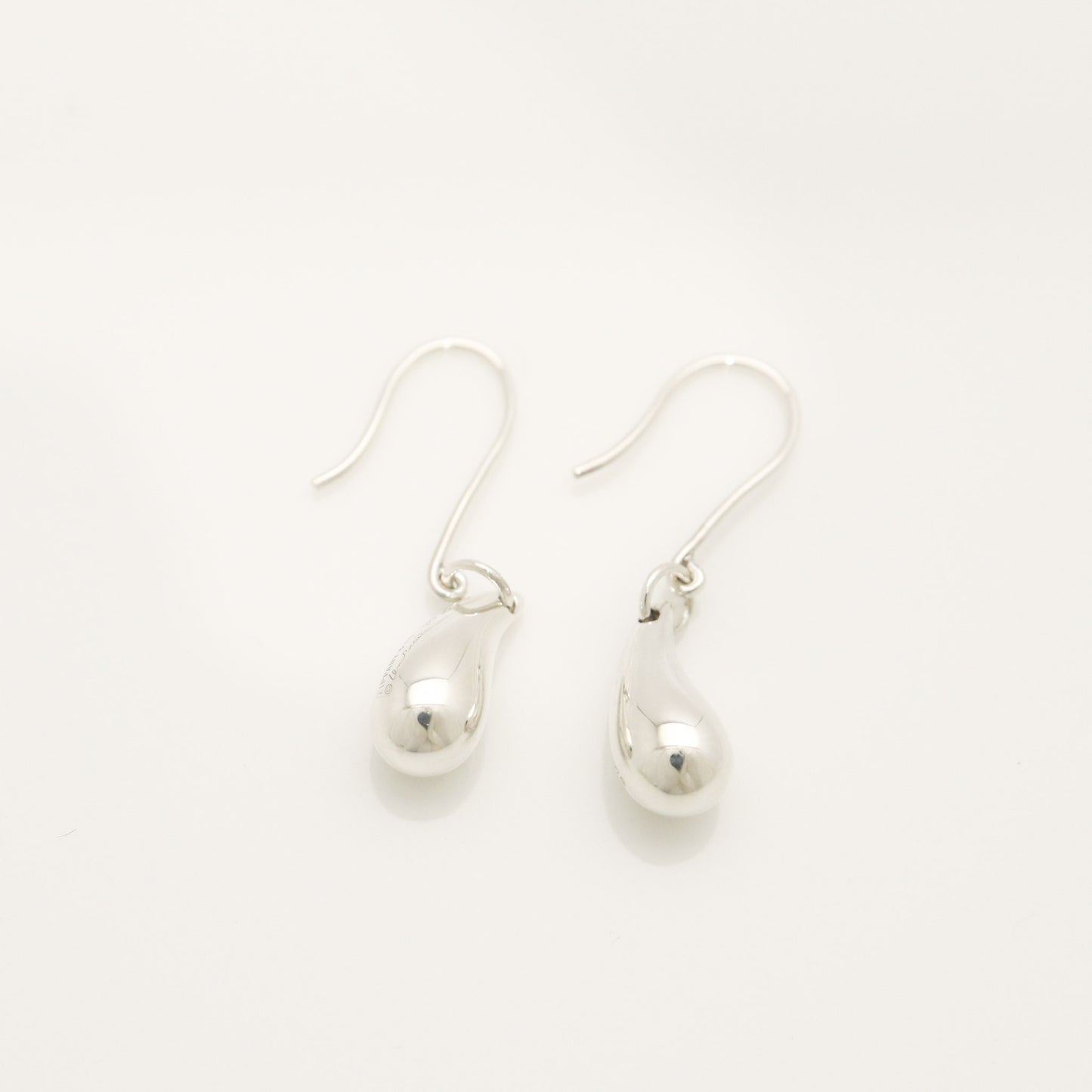 Tiffany & Co. Teardrop Earrings, 925 Sterling Silver, 3.53g