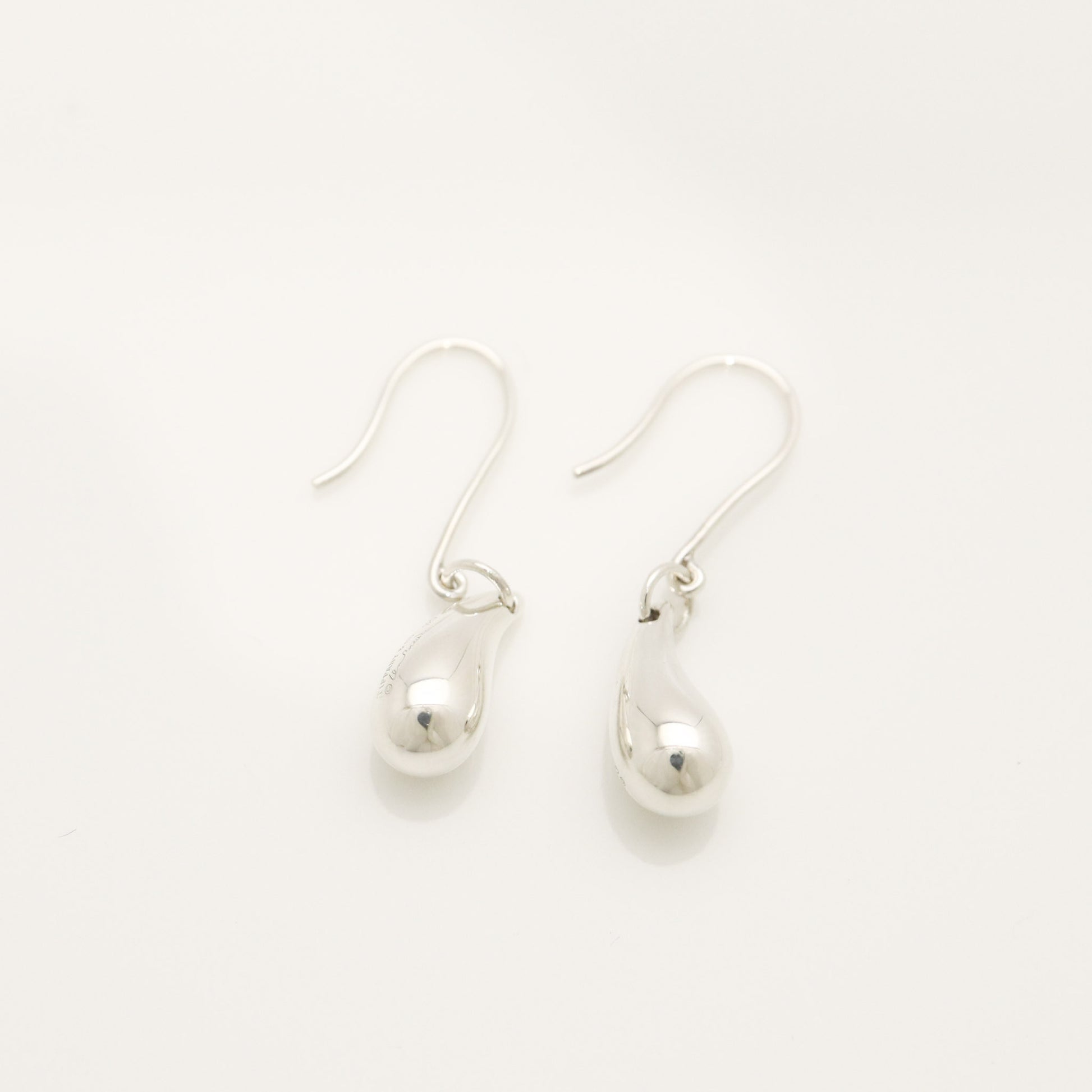 Tiffany & Co. Teardrop Earrings, 925 Sterling Silver, 3.53g