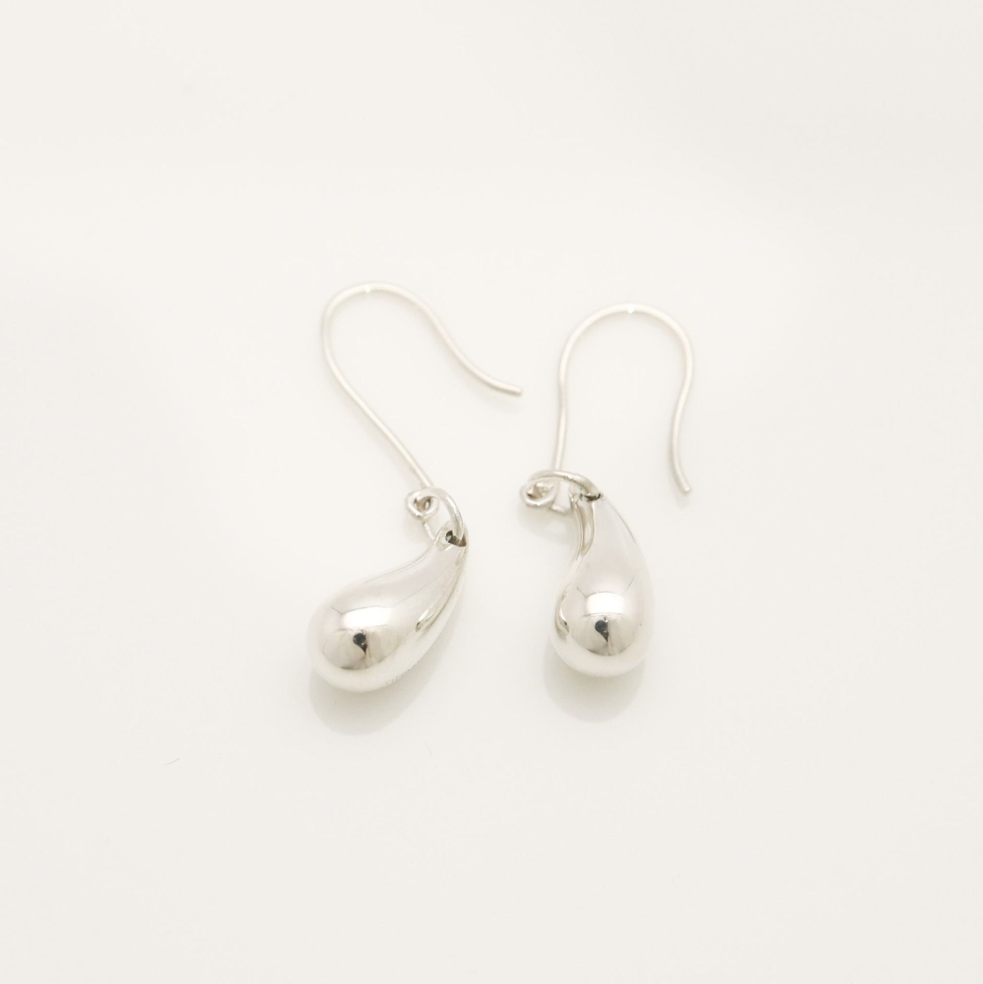 Tiffany & Co. Teardrop Earrings, 925 Sterling Silver, 3.53g
