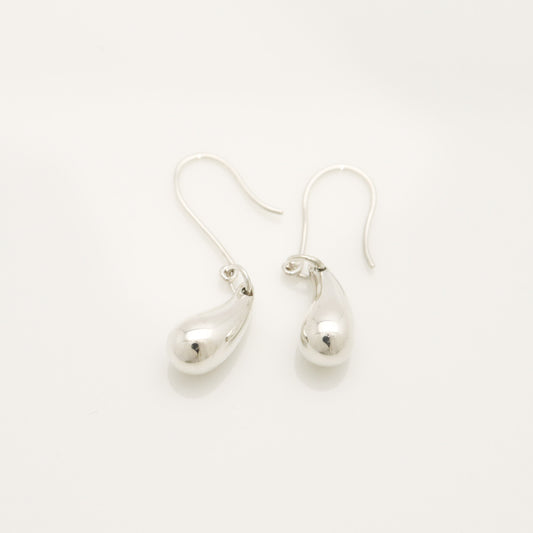 Tiffany & Co. Teardrop Earrings, 925 Sterling Silver, 3.53g
