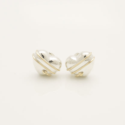 Tiffany & Co. Heart and Arrow Earrings in Sterling Silver , Weight: 6.64g