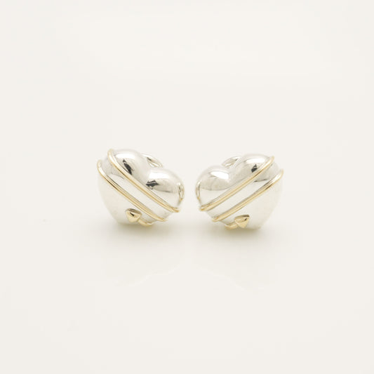 Tiffany & Co. Heart and Arrow Earrings in Sterling Silver , Weight: 6.64g