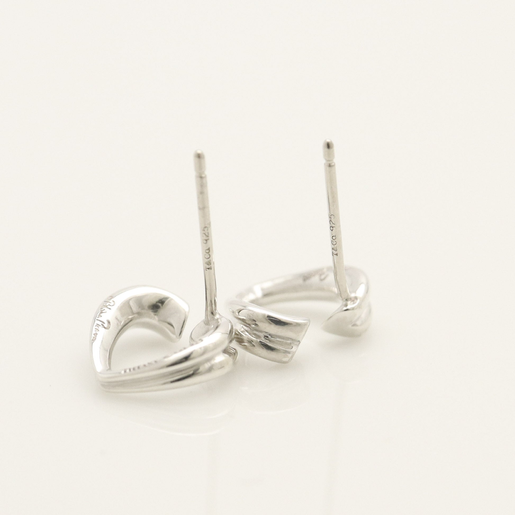 Tiffany & Co. TIFFANY & Co. Tenderness Heart Earrings, 925 Sterling Silver, Weight 1.9g