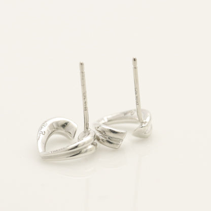 Tiffany & Co. TIFFANY & Co. Tenderness Heart Earrings, 925 Sterling Silver, Weight 1.9g
