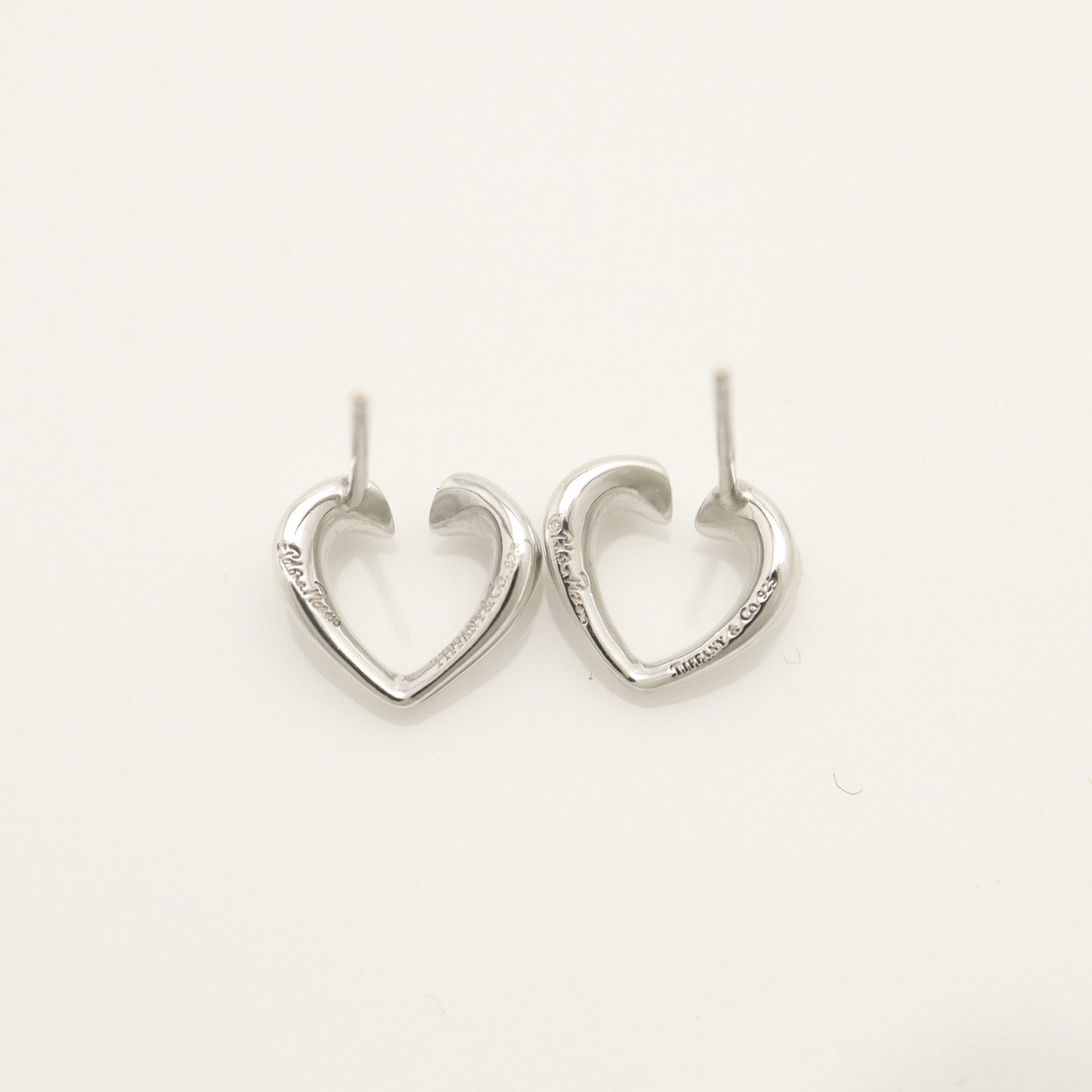 Tiffany & Co. TIFFANY & Co. Tenderness Heart Earrings, 925 Sterling Silver, Weight 1.9g