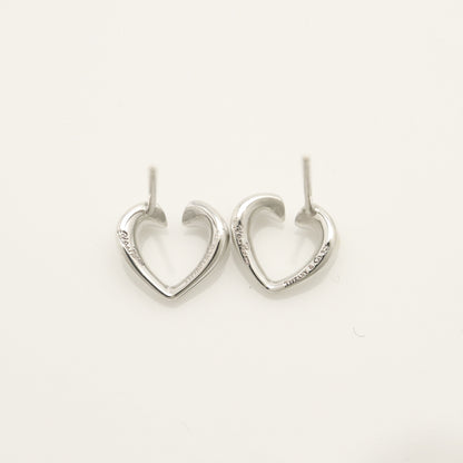 Tiffany & Co. TIFFANY & Co. Tenderness Heart Earrings, 925 Sterling Silver, Weight 1.9g