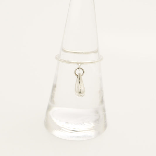 Tiffany & Co. Teardrop Ring, 925 Sterling Silver, 14.5g