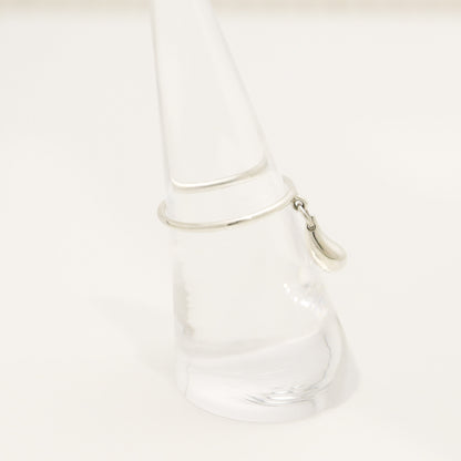 Tiffany & Co. Teardrop Ring, 925 Sterling Silver, 14.5g