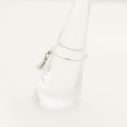 Tiffany & Co. Teardrop Ring, 925 Sterling Silver, 14.5g