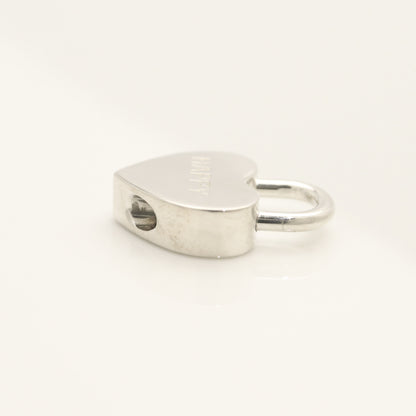 Tiffany & Co. Heart Lock HAPPY Charm, 925 Sterling Silver, 8.31g