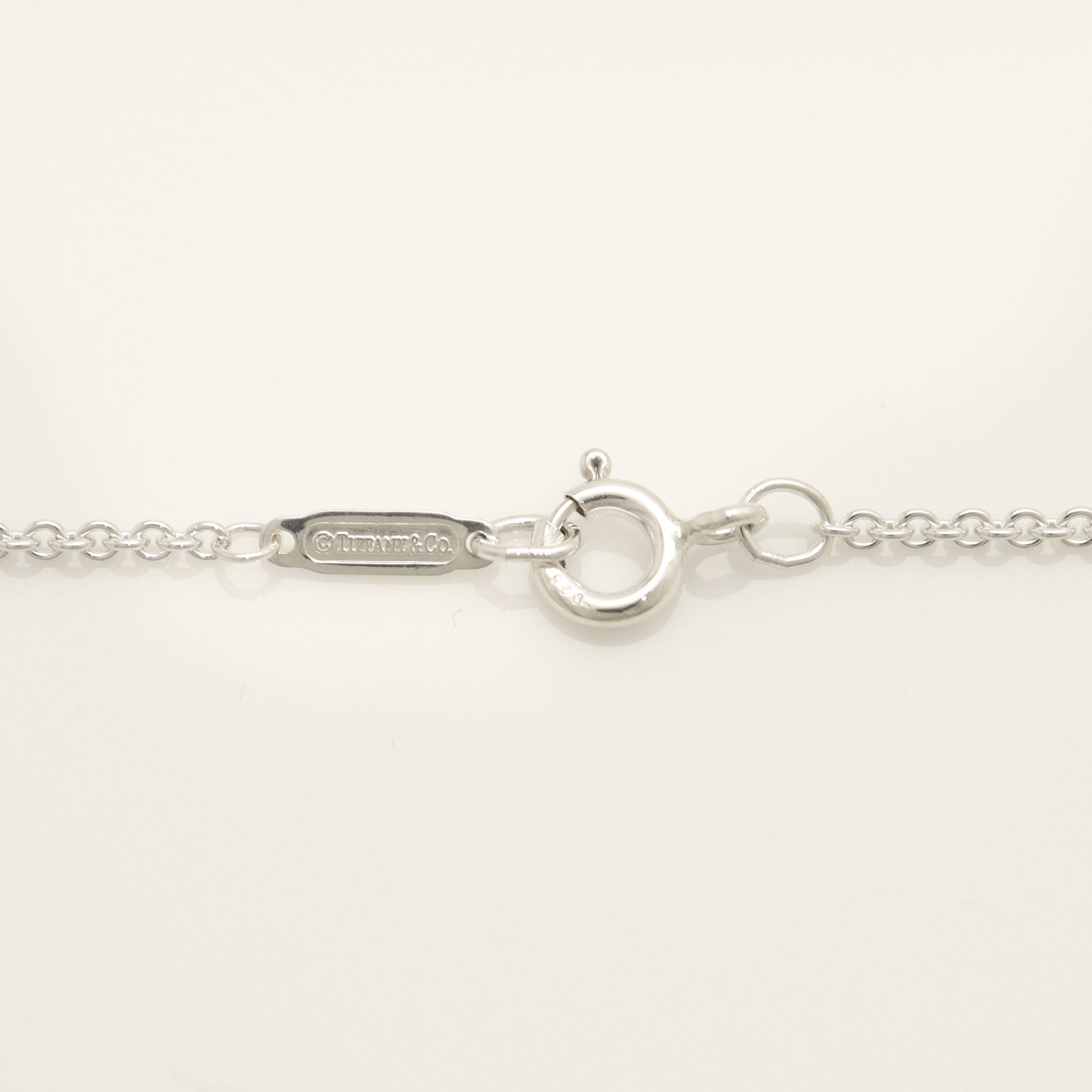 Tiffany & Co. Triple Heart Plate Necklace Pendant in Sterling Silver Weight: 2.58g