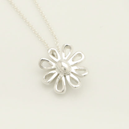 Tiffany & Co. Daisy Flower Necklace Pendant, Silver 925, Weight 3.44g