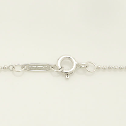Tiffany & Co. LOVE Heart Bead Edge Necklace Pendant, 925 Sterling Silver, 7.48g