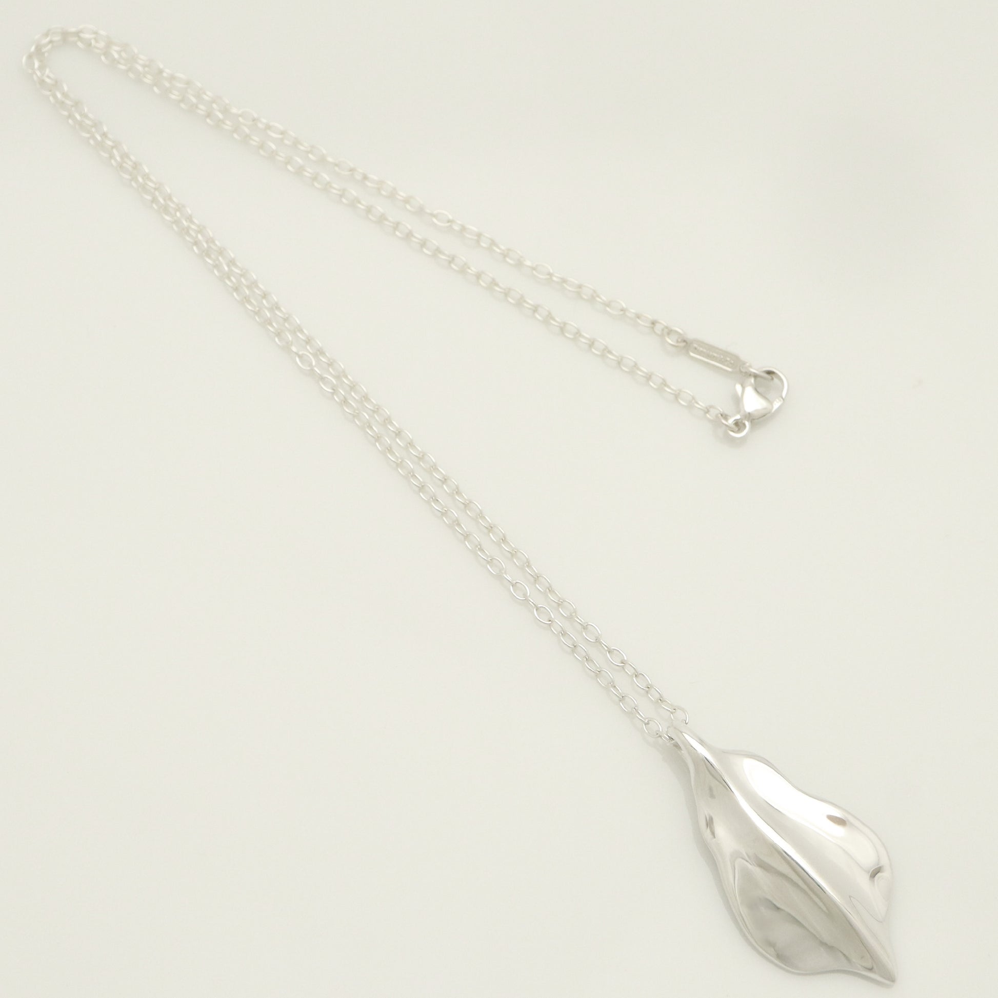 Tiffany & Co. Leaf Necklace Pendant, Sterling Silver , Weight: 8.76g