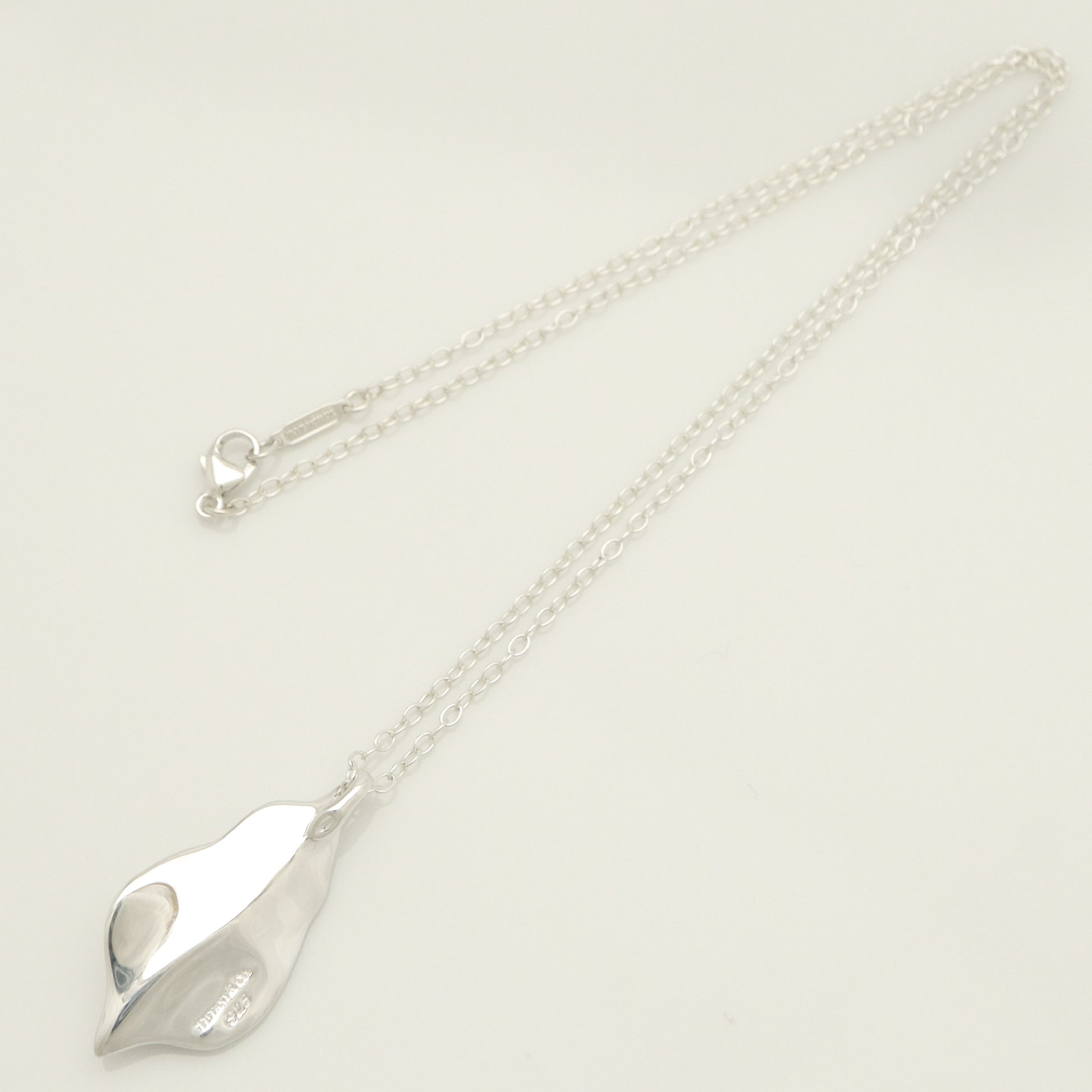 Tiffany & Co. Leaf Necklace Pendant, Sterling Silver , Weight: 8.76g