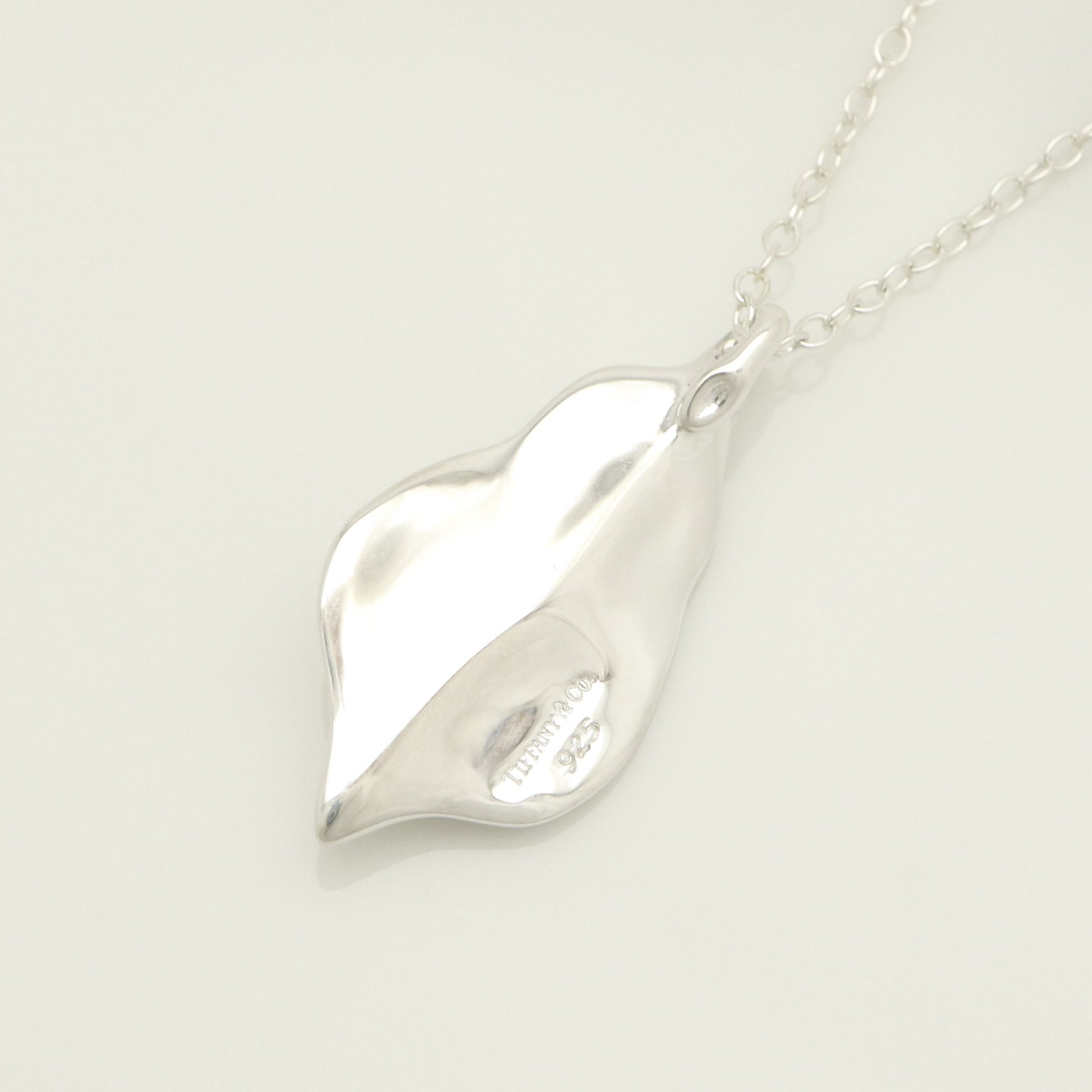 Tiffany & Co. Leaf Necklace Pendant, Sterling Silver , Weight: 8.76g