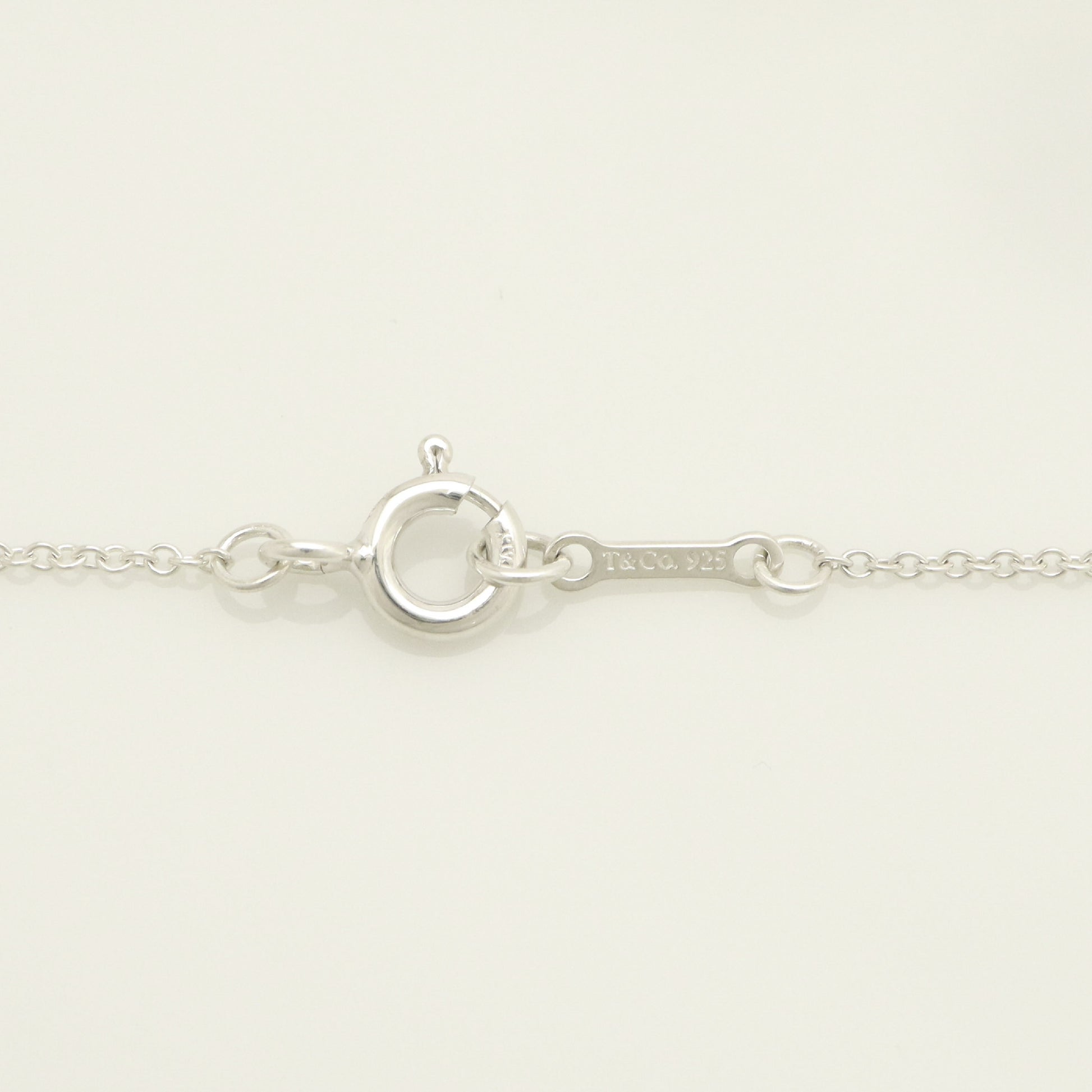 Tiffany & Co. TIFFANY & Co. Logo Barhamard Circle Necklace Pendant in Sterling Silver Weight: 3.02g