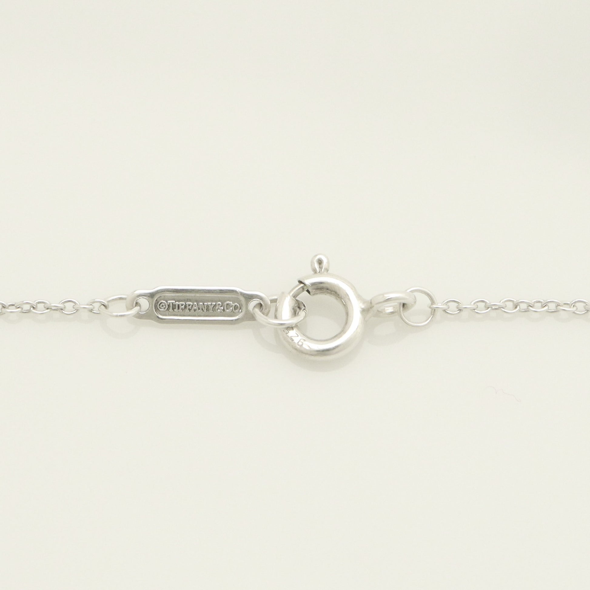 Tiffany & Co. Notes Letter Round Initial Y Disc Necklace in Sterling Silver - Weight: 3.01g
