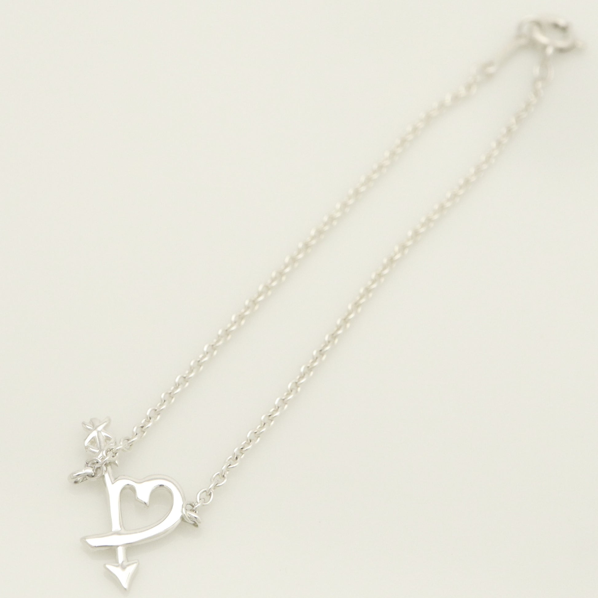 Tiffany & Co. TIFFANY & Co. Loving Heart Arrow Paloma Picasso Bracelet, 925 Sterling Silver, Weight 1.38g