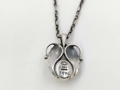 Georg Jensen 1994 Year Pendant Necklace Heritage Collection Ag925 Silver