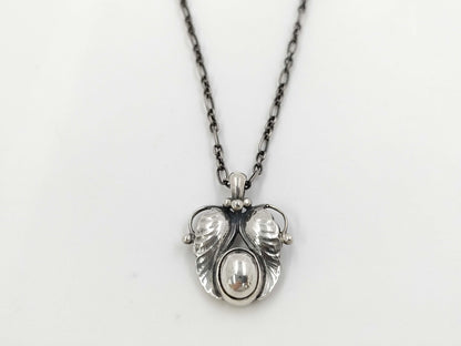 Georg Jensen 1994 Year Pendant Necklace Heritage Collection Ag925 Silver