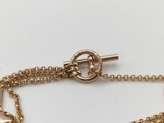 HERMES Clou de H #15 PG Au750 19.2g Bracelet/Bangle 