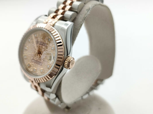 ROLEX 179171G 74Z421S3 Pink Horicon Women's Watch