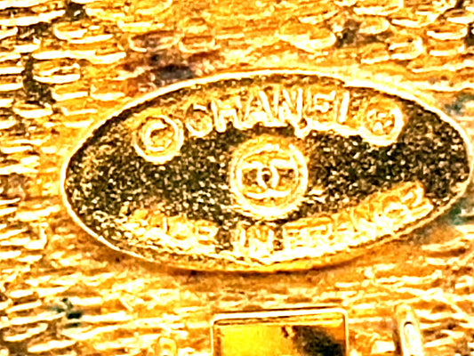 CHANEL CHANEL Logo Initial Swing Earrings