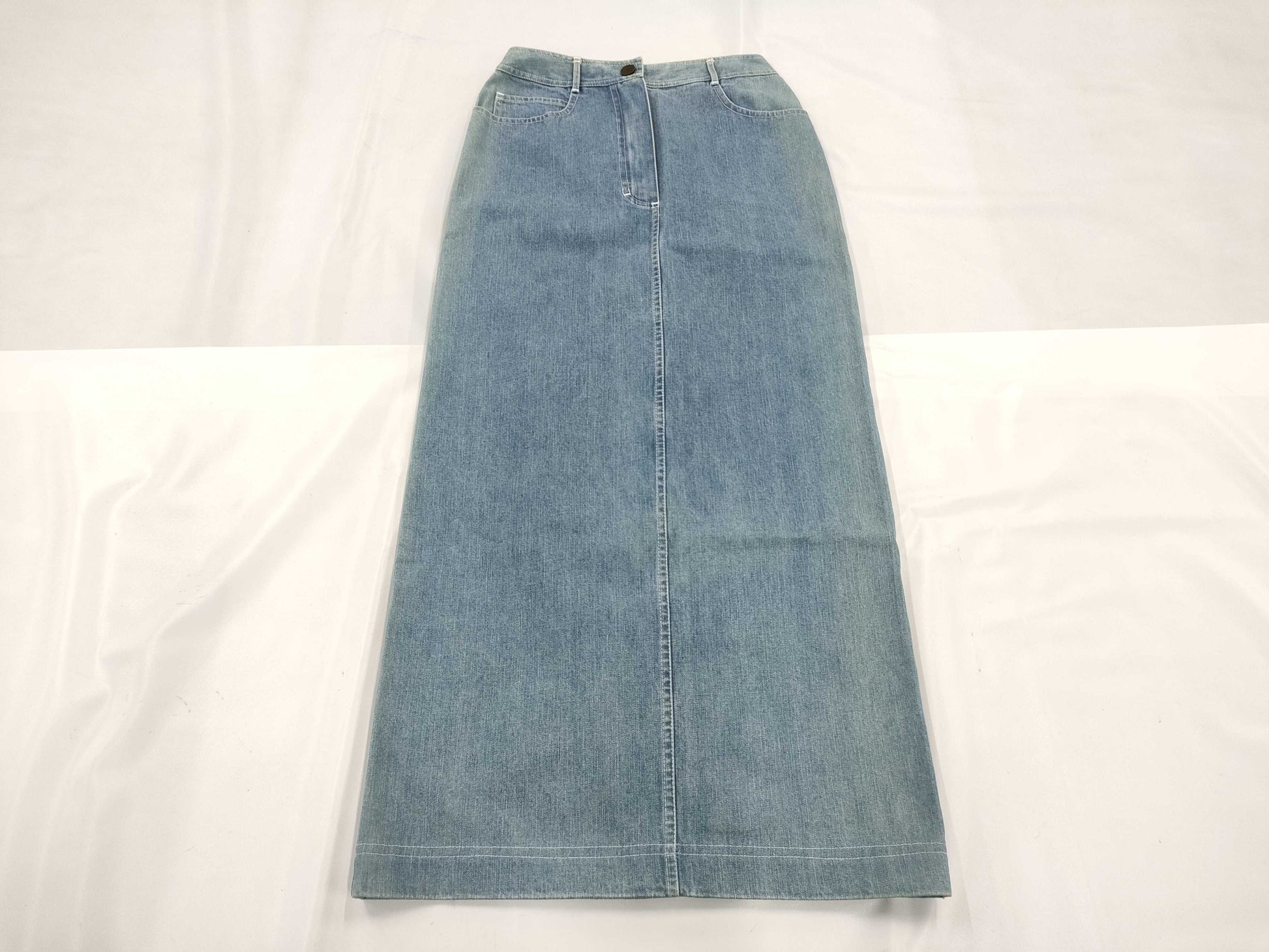 CHANEL Denim Long Skirt 99C Size 36 Skirt
