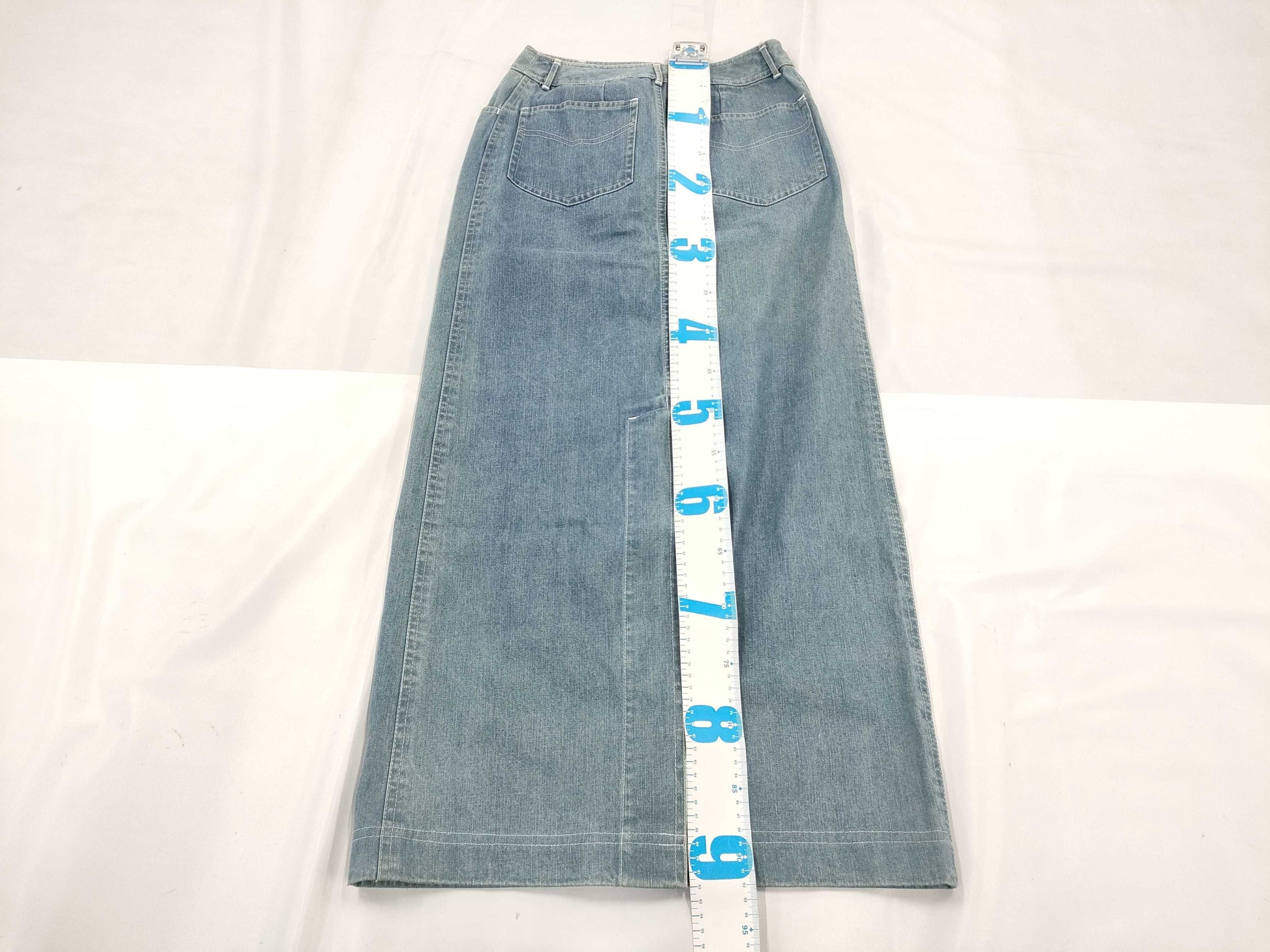 CHANEL Denim Long Skirt 99C Size 36 Skirt