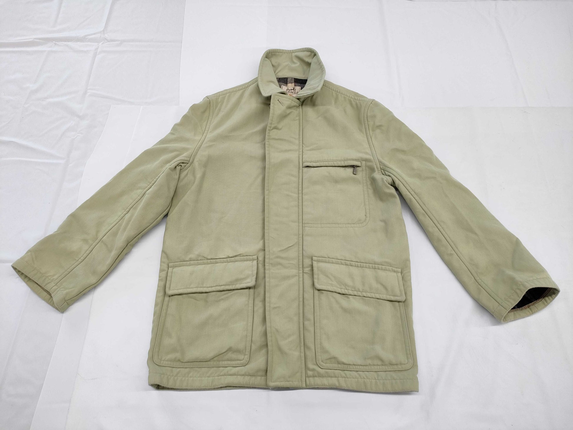 HERMES Men's Long Coat, Size 48