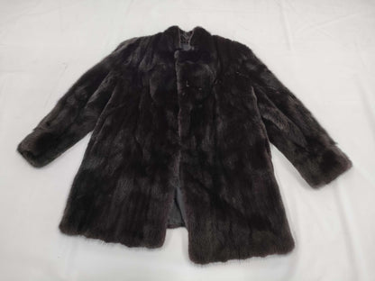 VALENTINO Valentino fur coat, long, fully lined with logo, American Fur Award mink, size F