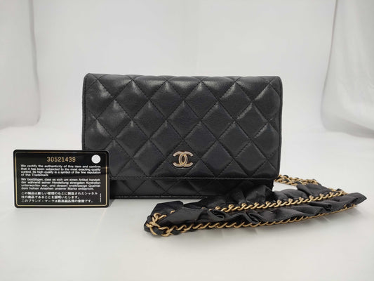 CHANEL Romance Chain Wallet Shoulder Bag Serial Seal Shoulder Bag
