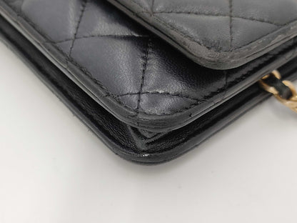 CHANEL Romance Chain Wallet Shoulder Bag Serial Seal Shoulder Bag