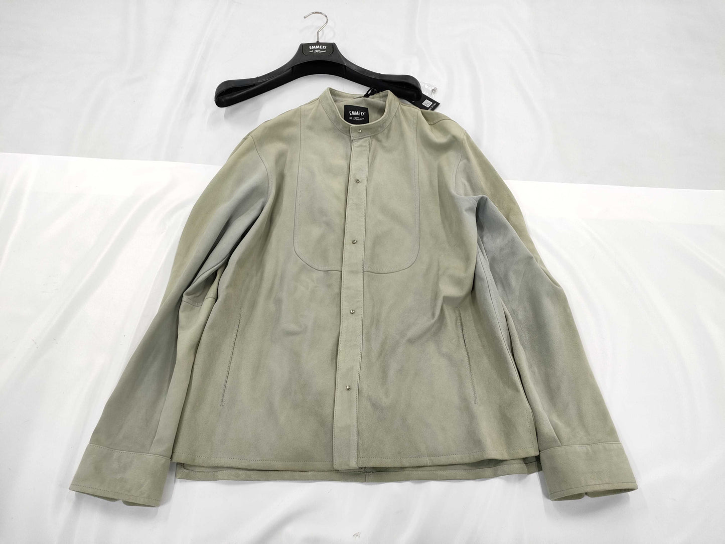 EMMETI Goatskin Jacket Size 48 Hanger Included Tags Stored Jacket