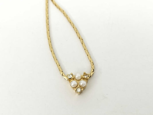 Dior Gold Rhinestone Necklace