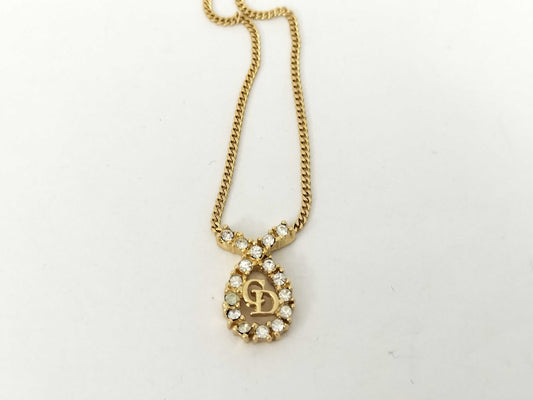 Dior Gold Rhinestone Necklace
