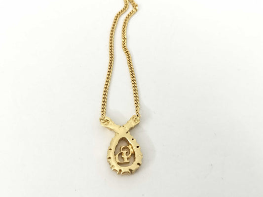 Dior Gold Rhinestone Necklace