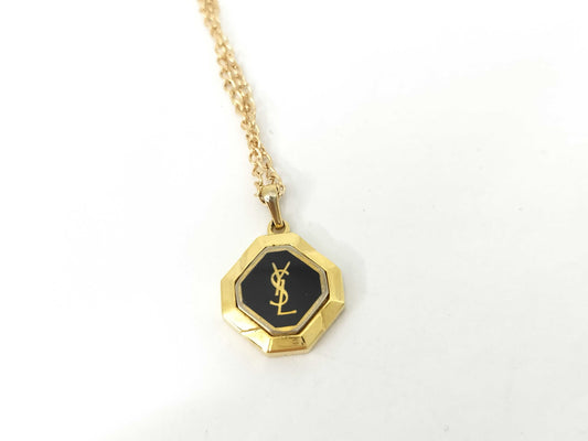 Yves Saint Laurent Yves Saint Laurent Gold Necklace with Non-Original Chain