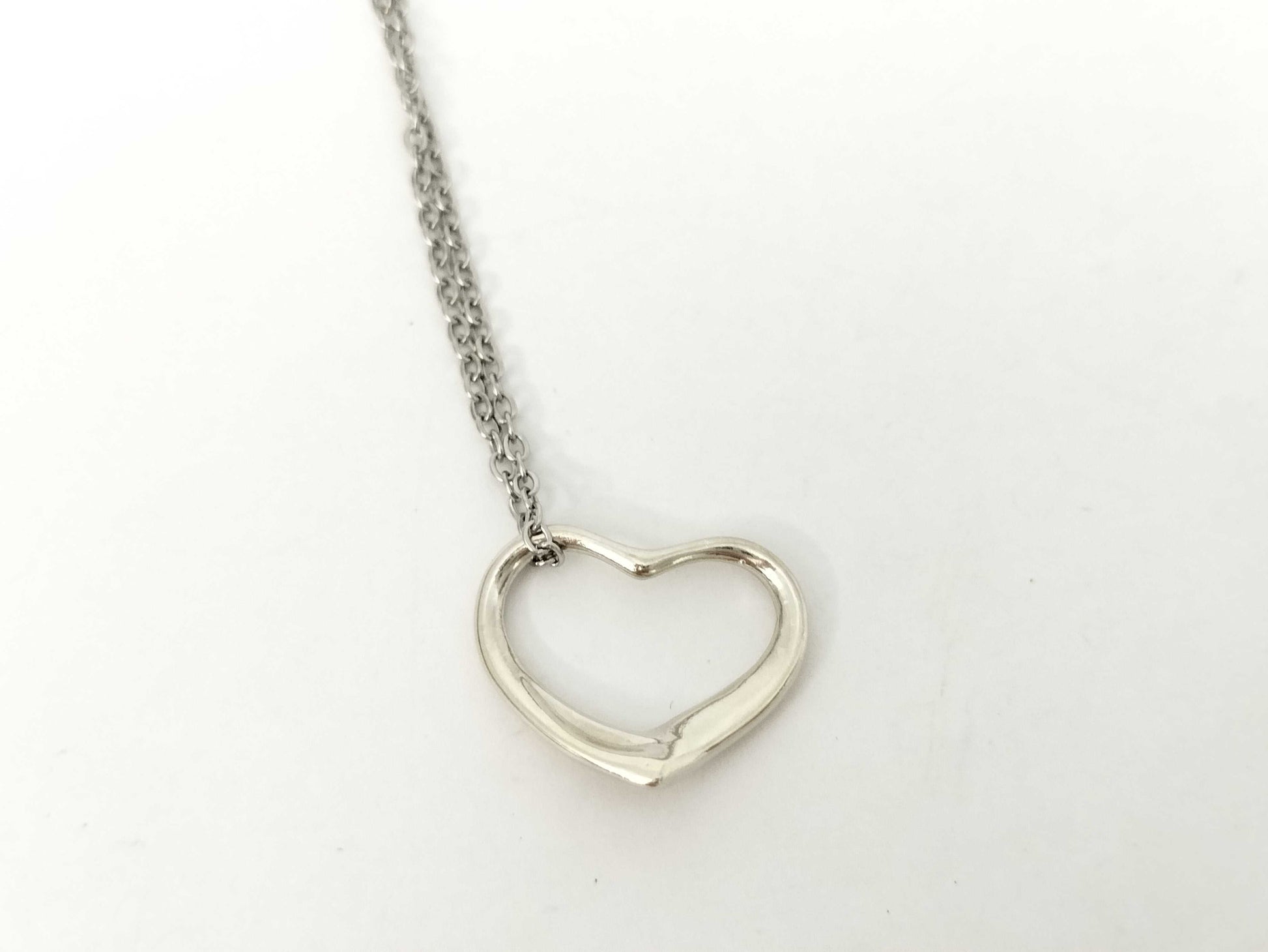 Tiffany & Co. Tiffany & Co. Open Heart Tiffany Necklace Open Heart 925 Non-Original Chain Necklace