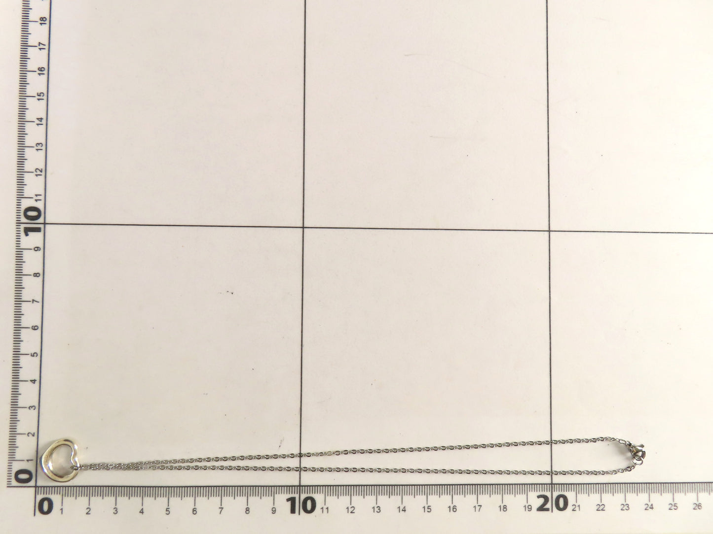 Tiffany & Co. Open Heart Tiffany Necklace Open Heart 925 Non-Original Chain Necklace