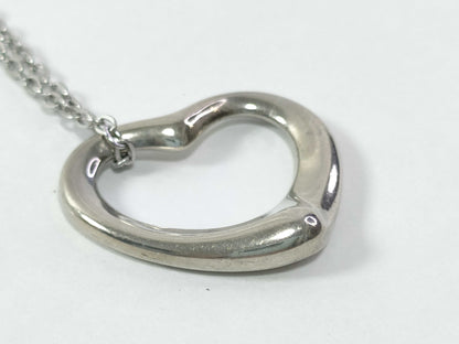 Tiffany & Co. Open Heart 925 Necklace with Non-Original Chain