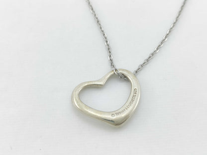 Tiffany & Co. Open Heart Tiffany Necklace Open Heart 925 Non-Original Chain Necklace