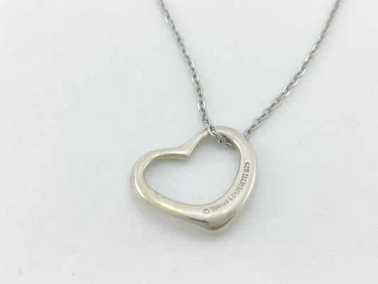 Tiffany & Co. Open Heart Tiffany Necklace Open Heart 925 Non-Original Chain Necklace