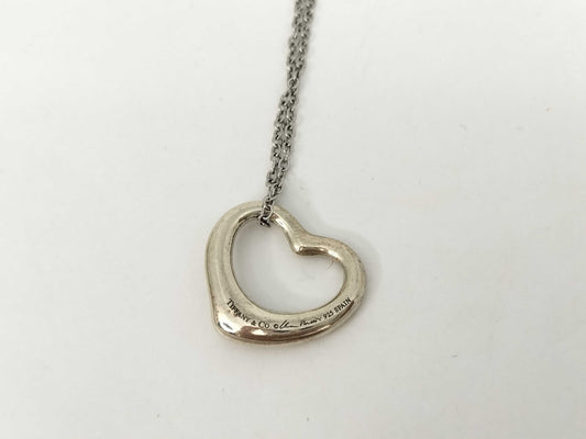 Tiffany & Co. Tiffany & Co. Open Heart Tiffany Necklace Open Heart 925 Non-Original Chain Necklace